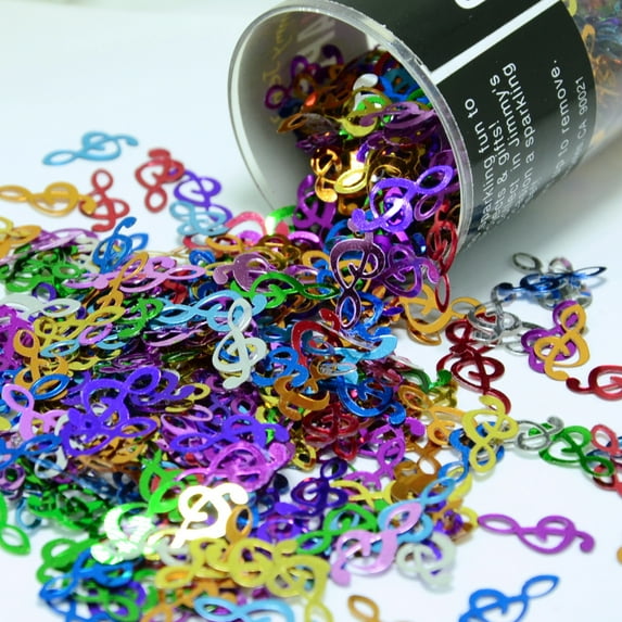 Confetti Music Clef Note MultiColors - Half Pound (8 oz) - CCL9068