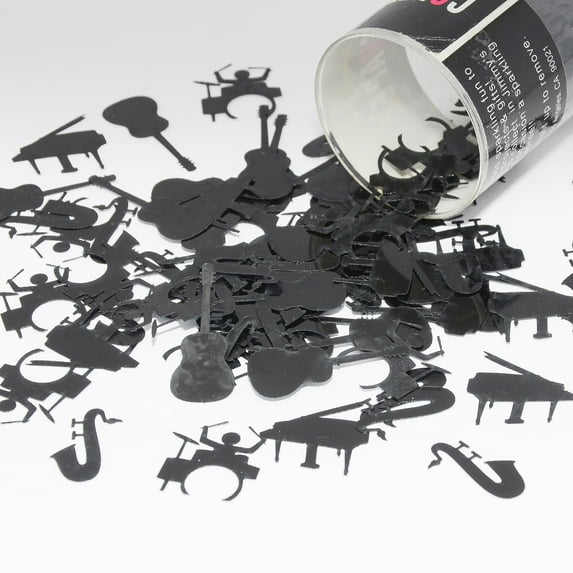 Confetti Music Instruments Black - Half Pound (8 oz) - CCL9427