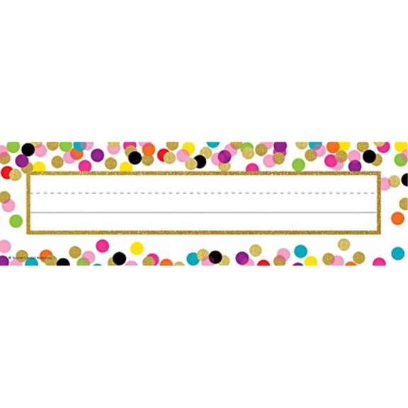 confetti name plates
