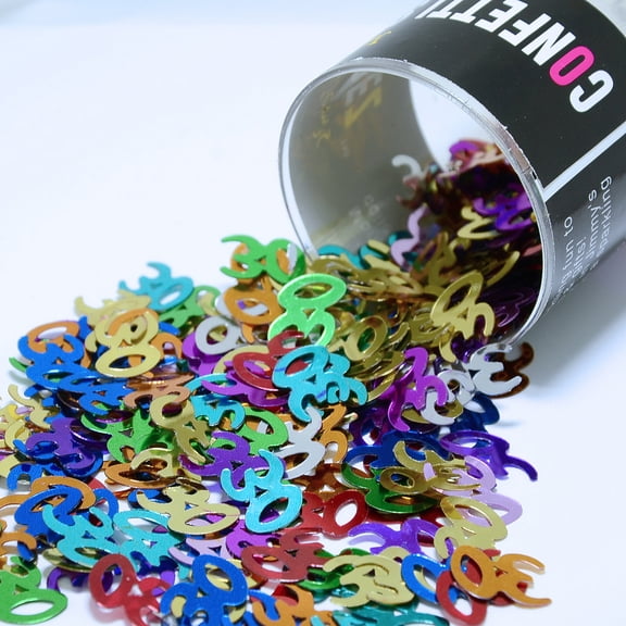 Confetti Number 30 MultiColors - Half Pound (8 oz) - CCL7307