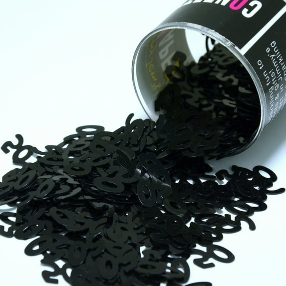 Confetti Number 50 Black - Half Pound (8 oz) - CCL7501