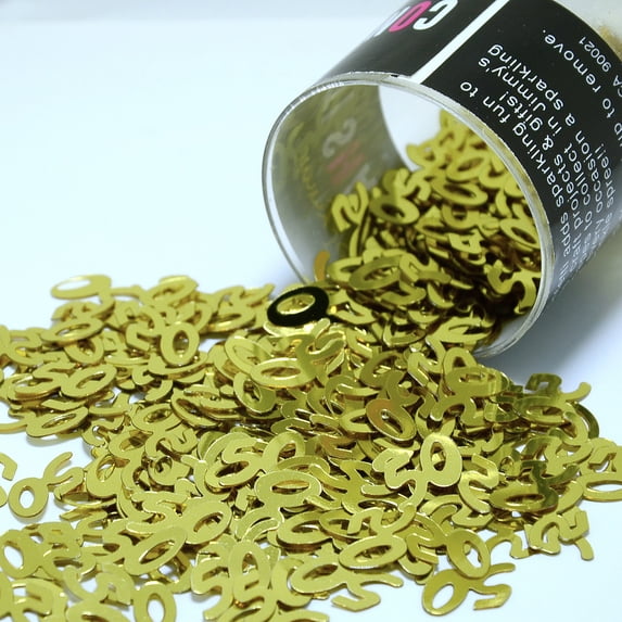 Confetti Number 50 Gold - Half Pound (8 oz) - CCL7502