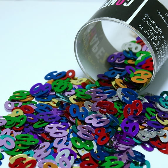 Confetti Number 60 MultiColors - Pouch (1/2 oz) - CCP7604
