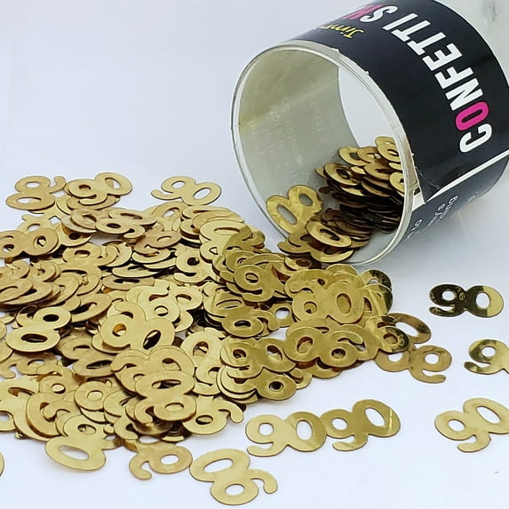 Confetti Number 90 Gold - Half Pound (8 oz) - CCL7707