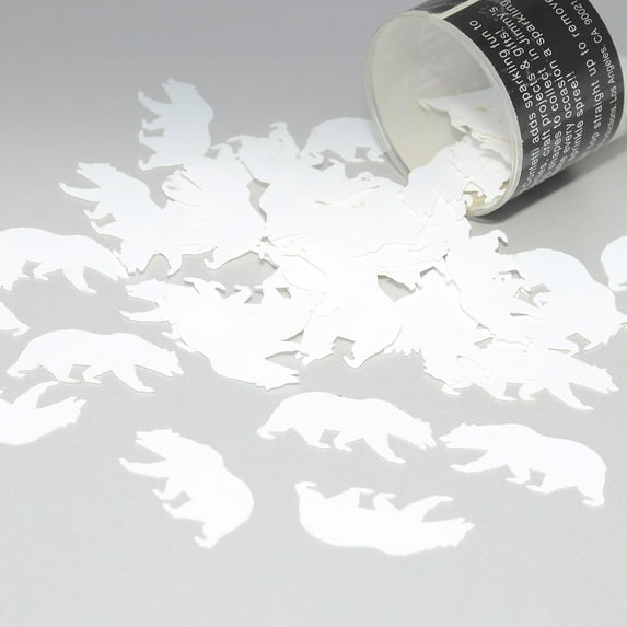 Confetti Polar Bear in White - Half Pound (8 oz) - CCL9407
