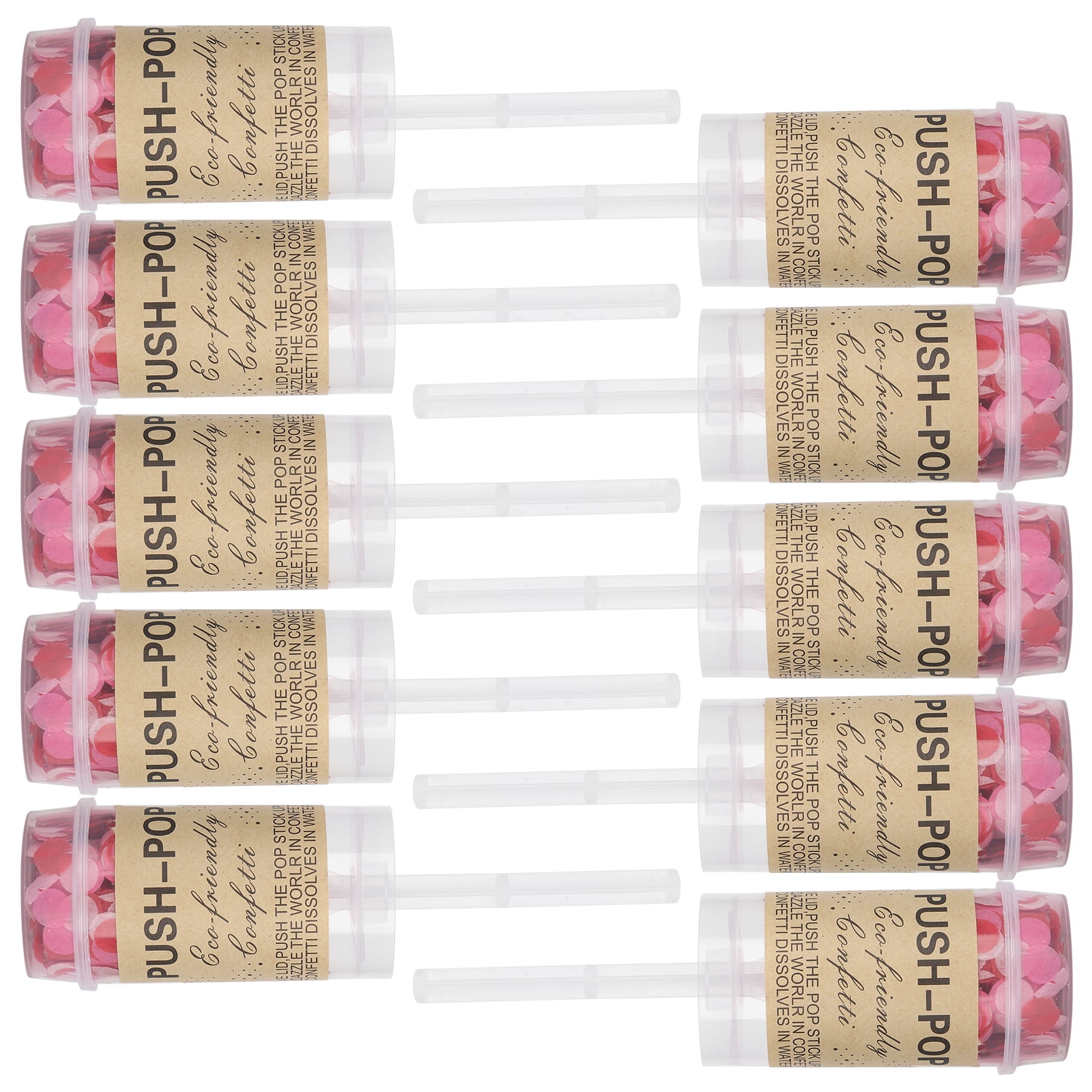 Confetti Poppers, Non Confetti Popper Wide Application Push Confetti