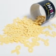 thumbnail image 1 of Confetti Ribbon Aware 5/8" Yellow - Half Pound (8 oz) - CCL9901, 1 of 8
