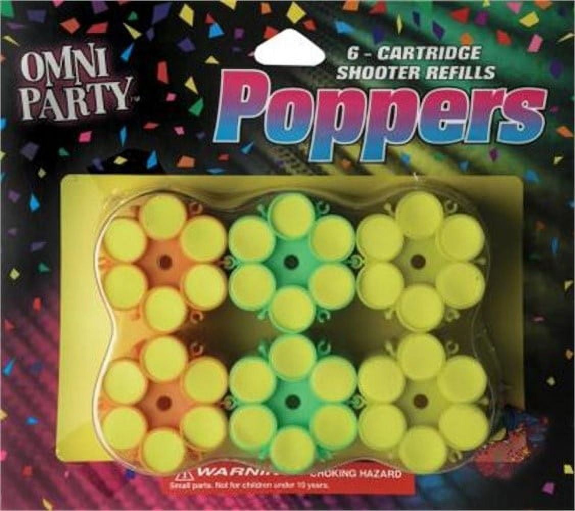 Confetti Six Shooter Refills, PartNo 949, by JaRu Inc., Party Goods