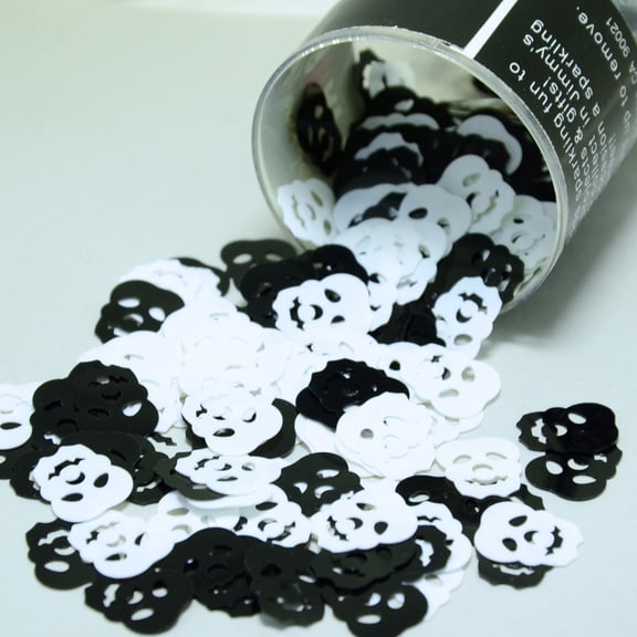 Confetti Skull Black, White - Pouch (1/2 oz) - CCP8618