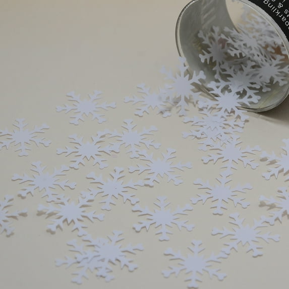 Confetti Snowflake White - Pouch (1/2 oz) - CCP8542