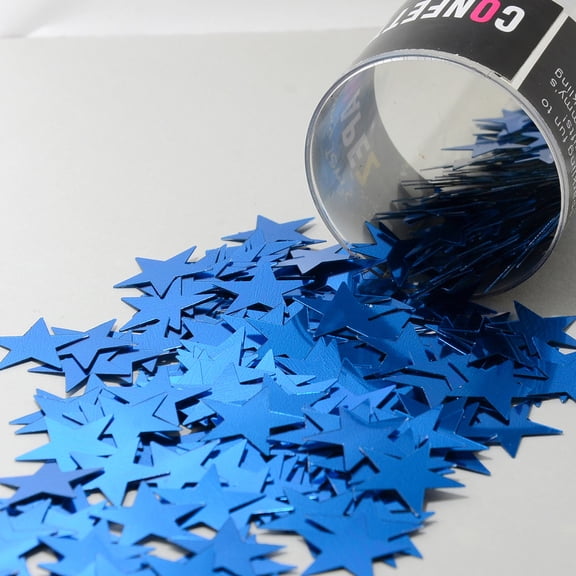 Confetti Star 3/4" Blue Royal - Half Pound (8 oz) - CCL8623