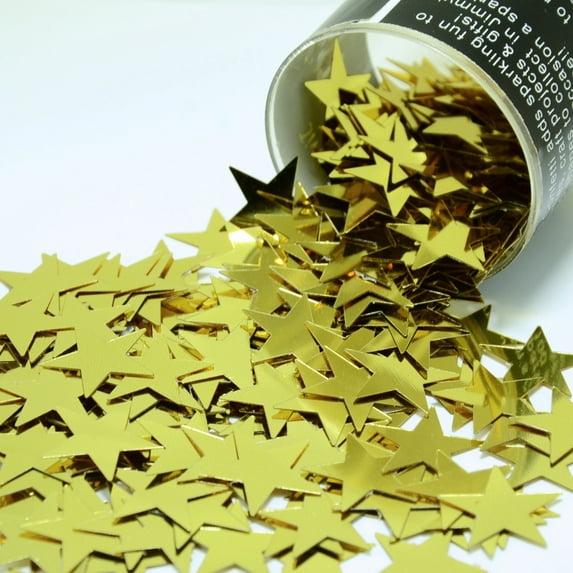 Confetti Star 3/4" Gold - Half Pound (8 oz) - CCL8571