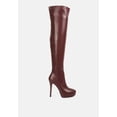 thumbnail image 1 of Confetti Stretch Pu High Heel Long Boots, 1 of 10