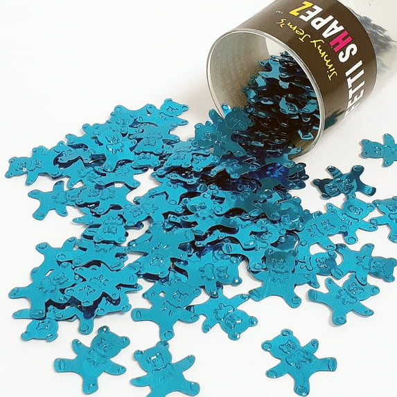 Confetti Teddy Bear in Blue Sky - Half Pound (8 oz) - CCL9432