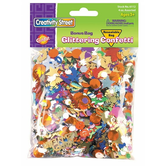 Confetti Value Pack, 4 Oz. Bag, Pack of 3