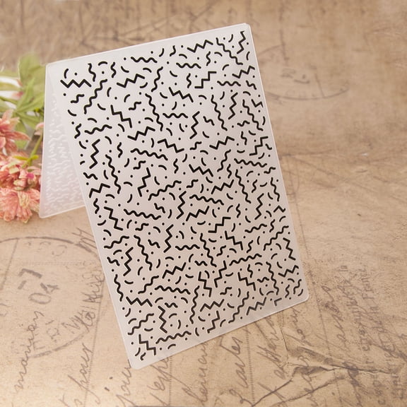 Confetti Waves 3D Embossing Folder, Ouginx 5x7 inch 3D Textured Plate Templates for Card Making Scrapbooking Paper Craft Tool