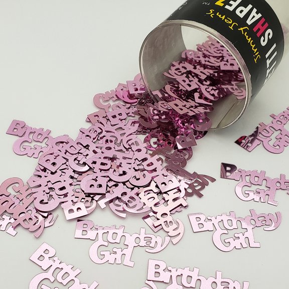 Confetti Word BIRTHDAY GIRL Pink - Pouch (1/2 oz) - CCP7709