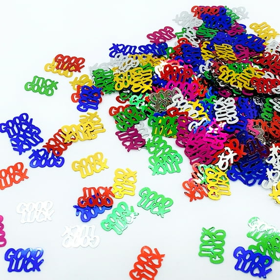 Confetti Word GOOD LUCK MultiColors - Pouch (1/2 oz) - CCP7879