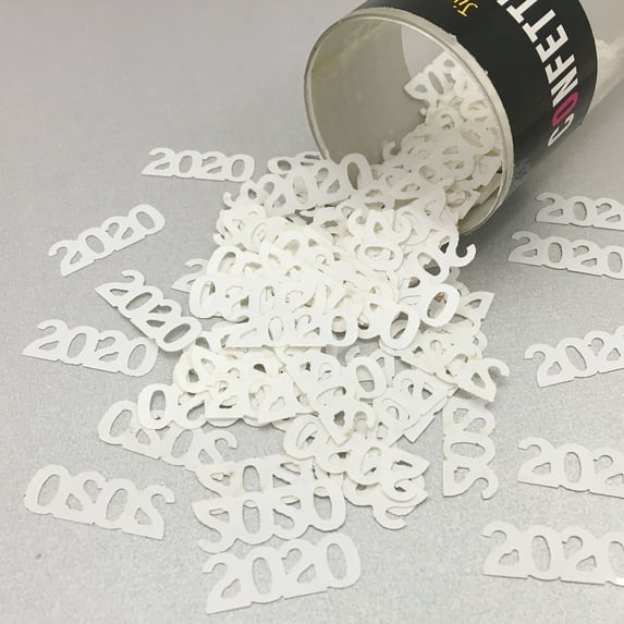 Confetti Year 2020 White - Pouch (1/2 oz) - CCP7248