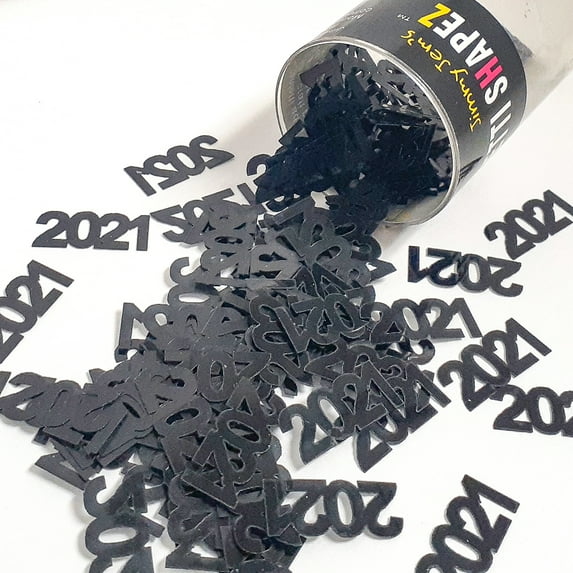 Confetti Year 2021 Black - Pouch (1/2 oz) - CCP7230