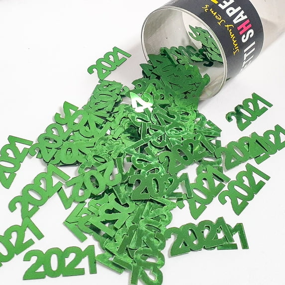 Confetti Year 2021 Green - Pouch (1/2 oz) - CCP7239