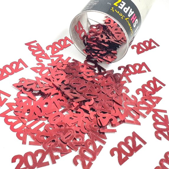 Confetti Year 2021 Red - Half Pound (8 oz) - CCL7219