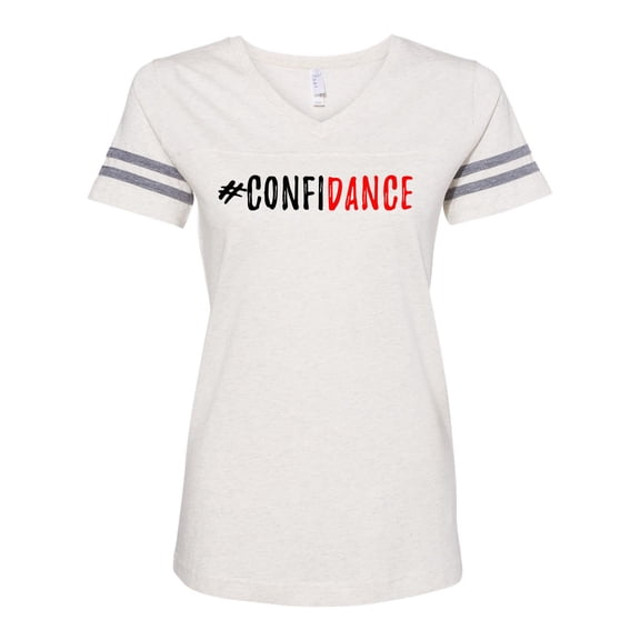 Confidance LAT Ladies Football Short Sleeve T-shirt-Vintage Heather-large
