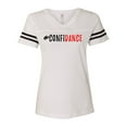 thumbnail image 1 of Confidance LAT Ladies Football Short Sleeve T-shirt-White-large, 1 of 4