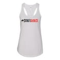 thumbnail image 1 of Confidance Ladies Racerback Tank Top-White-large, 1 of 4