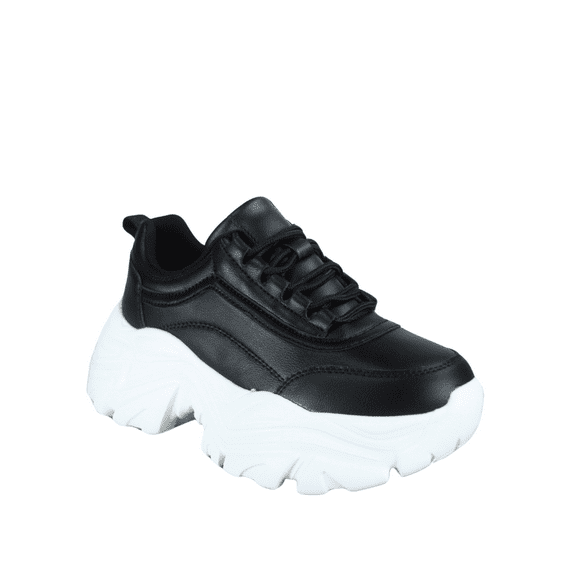 Confidence-02 Women's Casual Wedge Lace Up Platform Fashion Sneakers Stylish Cute Chunky Dad Walking Shoes