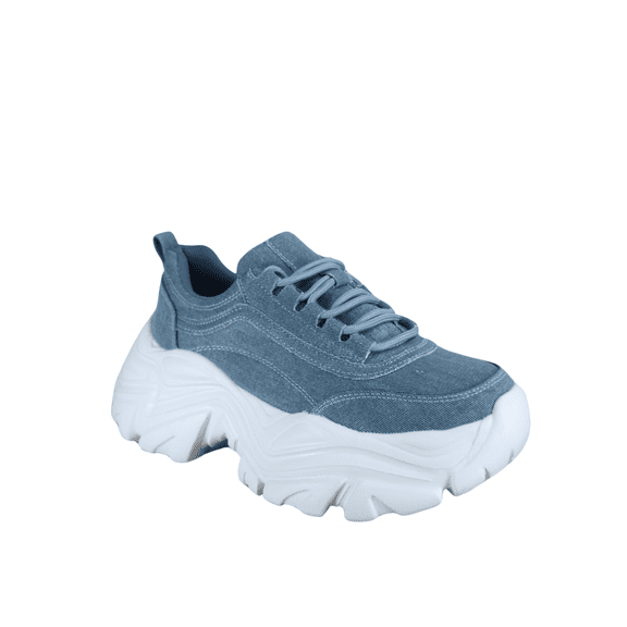 Confidence-02 Women's Casual Wedge Lace Up Platform Fashion Sneakers Stylish Cute Chunky Dad Walking Shoes