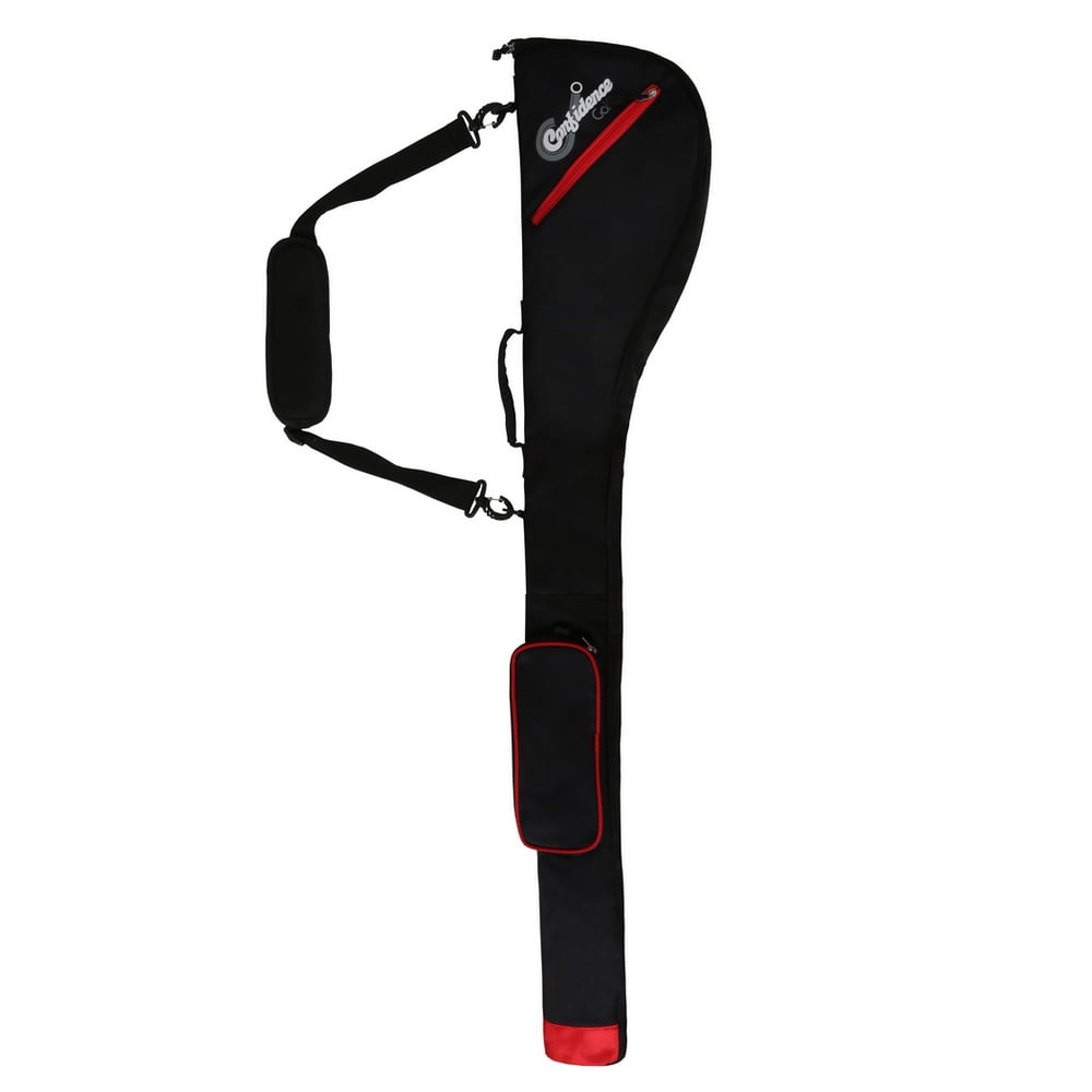 Confidence Golf Club Carry Case Sunday Bag - Holds 5-6 Clubs Red