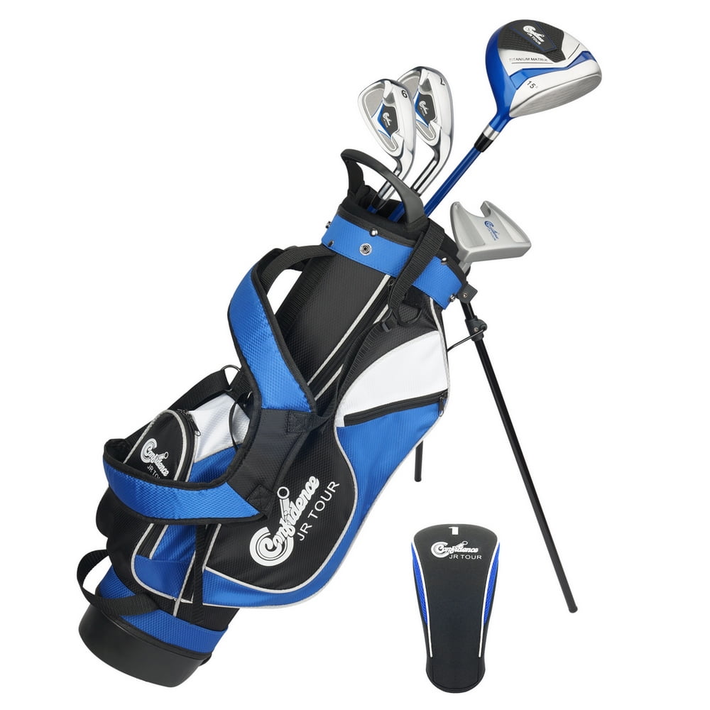 Confidence Golf Junior Golf Clubs Set for Kids Age 8-12 (4' 6" to 5' 1"  tall) - Walmart.com