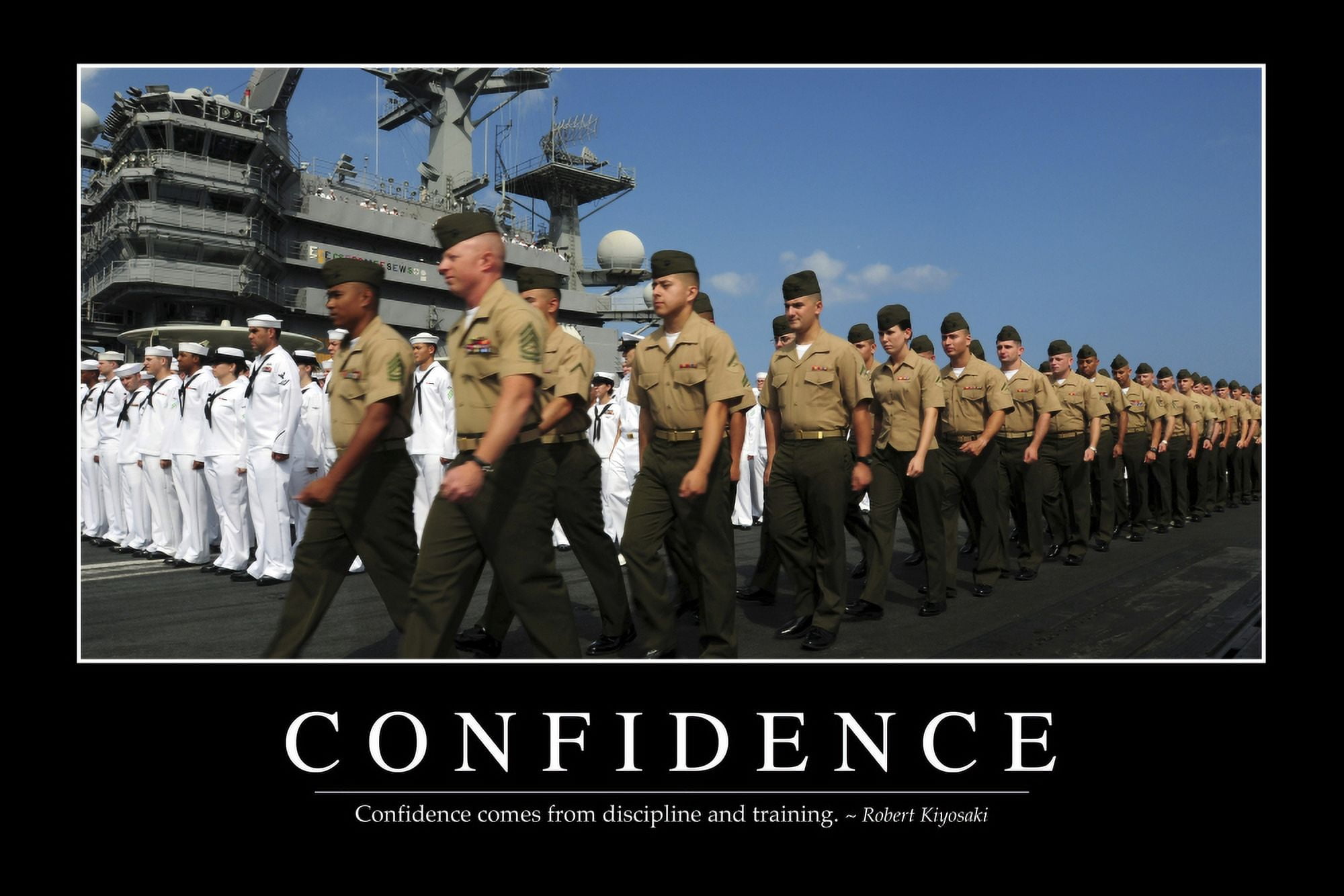Confidence Inspirational Quote and Motivational Poster Canvas Art - Stocktrek Images (34 x 23)