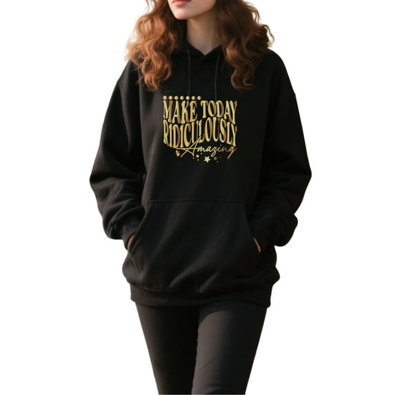 Confidence Motivational Hoodie for Men Women, Inspirational Pullover Hooded Sweatshirt, Cozy Cotton Poly Blend, Positive Casual Outfit
