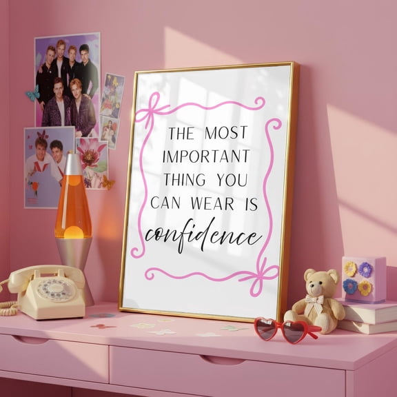 Confidence Quote Inspirational Decor Positive Affirmation Poster, Unframed Poster