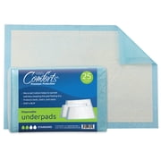 Premium Protection Chucks Disposable Underpads, Super Absorbent Protective Bed Pads for Seniors, Pkg of 25, by Easy Comforts