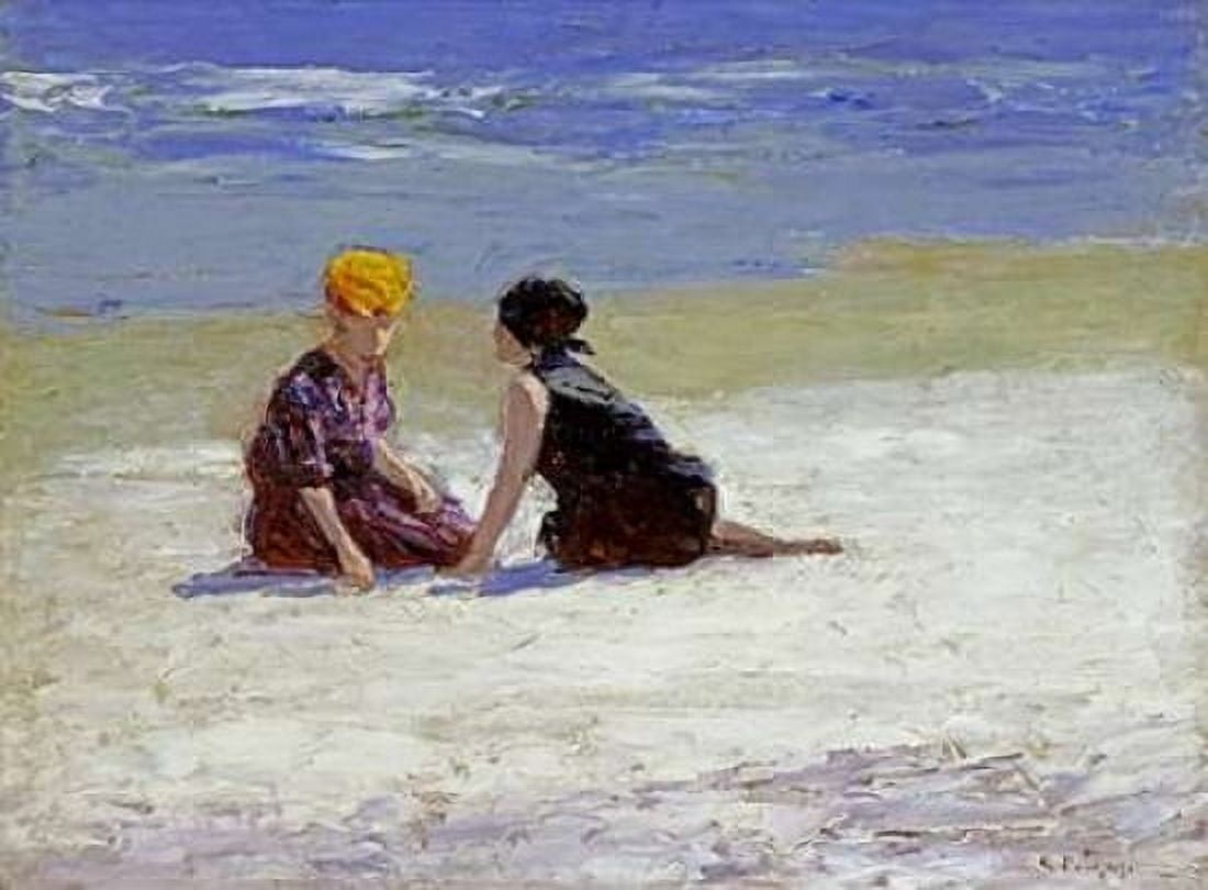 Confidences Canvas Art - Edward Henry Potthast (18 x 24)