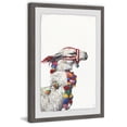 thumbnail image 1 of Confident Llama Framed Painting Art Print, 12.00" x 1.50", 1 of 6