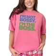 thumbnail image 1 of Confident Statement I'm Not Bossy. I'm The Boss., Crunchberry Comfort Colors T-Shirt, XL, 1 of 3