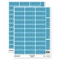 thumbnail image 1 of Confidential Double Line Border Document Sticker Set - Light Blue - Matte Finish - 1.5" Small, 1 of 7
