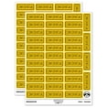 thumbnail image 1 of Confidential Double Line Border Document Sticker Set - Yellow - Gloss Finish - 1.5" Small, 1 of 7