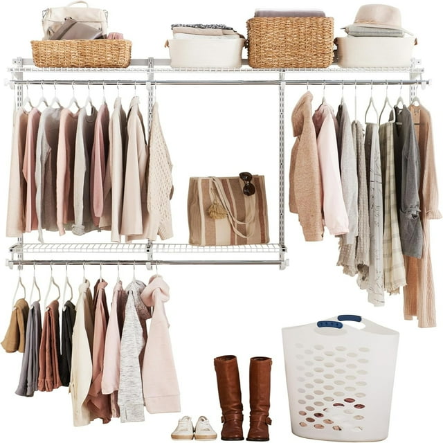 Configurations Custom Closet Kit 36 Ft. Adjustable Metal Wire Shelving