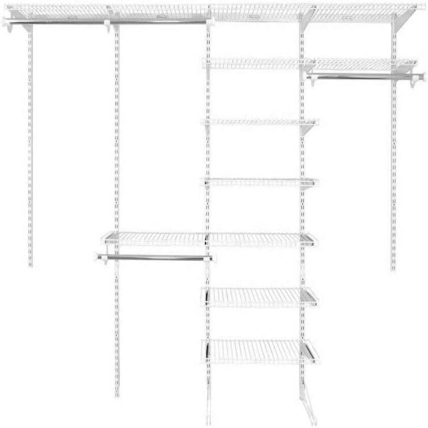 Configurations Custom Closet Kit 3 6 Ft Adjustable Metal Wire Shelving configurations-custom-closet-kit-3-6-ft-adjustable-metal-wire-shelving