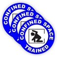 thumbnail image 1 of Confined Space Trained Hard Hat Sticker / Helmet Decal Label Lunch Tool Box | Size: 2" Diameter | Set of 3 Stickers!, 1 of 3