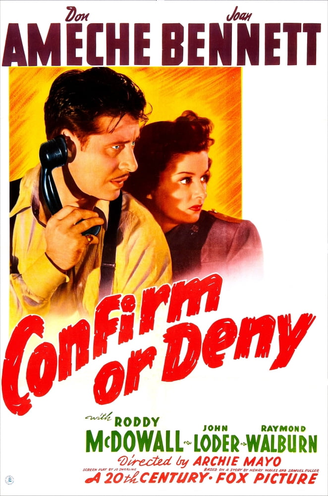 Confirm Or Deny U Canvas Art - (11 x 17)