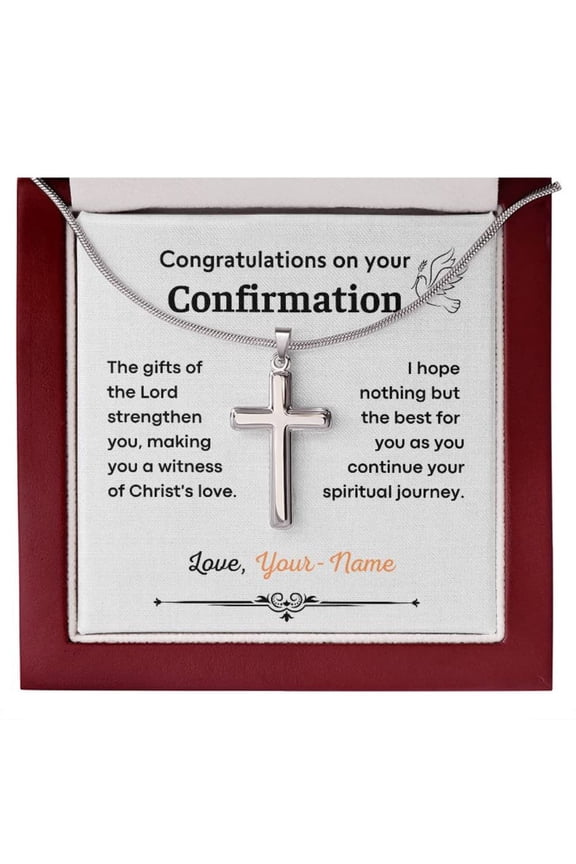 Confirmation Cross Necklace Special Occasion, Multi Cross Necklace