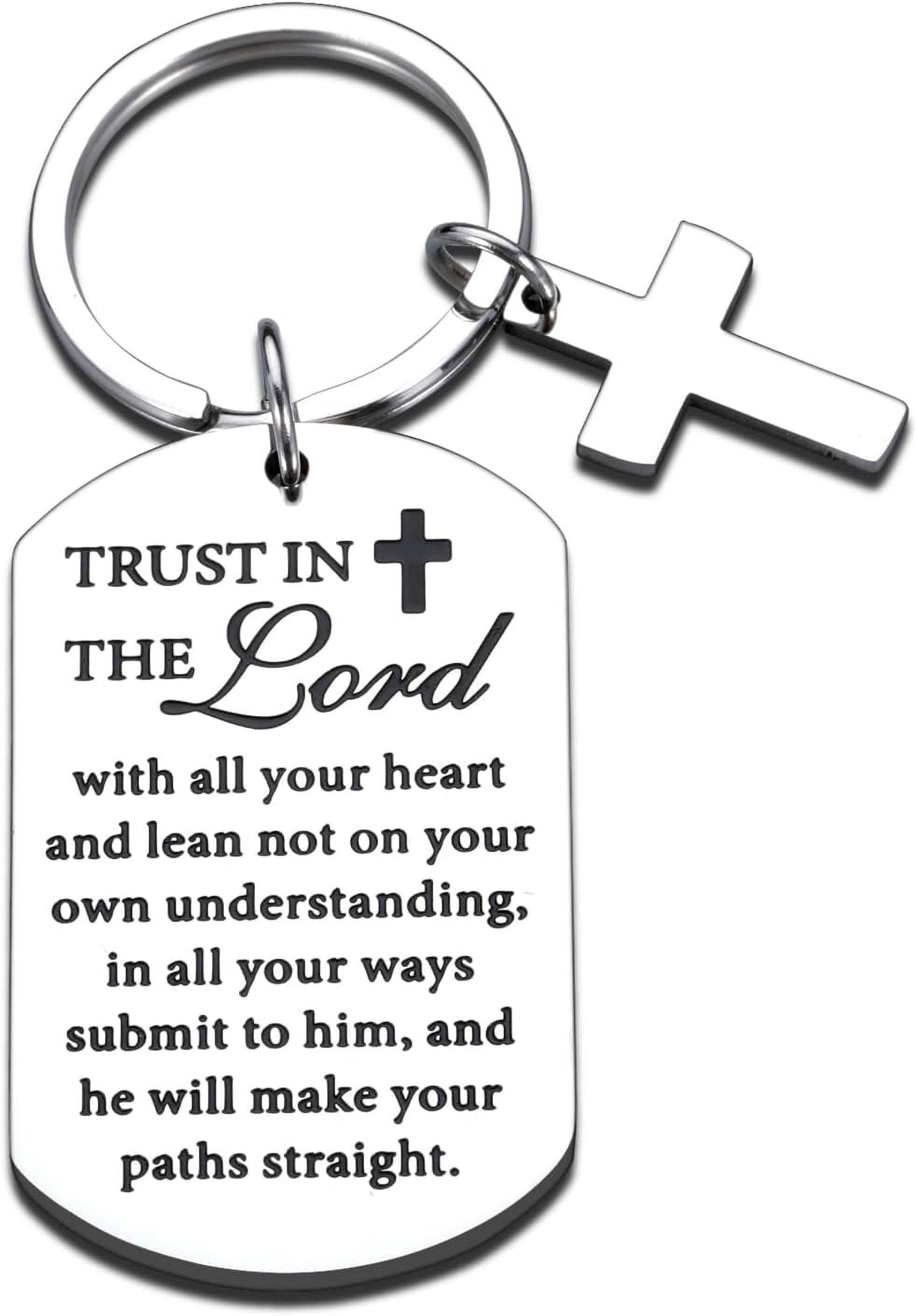 Confirmation Gift for Him Her Fathers Day Goft Christian Keychain Gifts ...