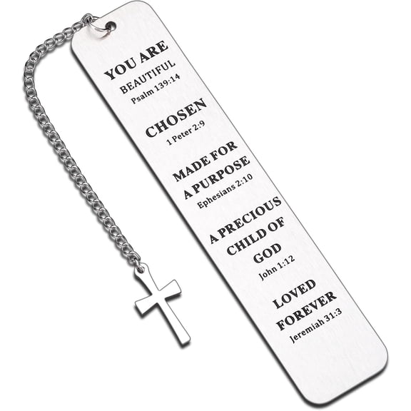 Confirmation Gifts for Teen Christian Bookmark Religious Gifts for Women Men Bible Verse Bookmark Daughter Book Lovers Graduation Birthday Christmas for Female Male Him Her