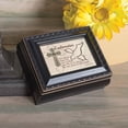 thumbnail image 1 of Confirmation Spirit Black Rope Trim 4.5 x 3.5 Tiny Square Jewelry Keepsake Box, 1 of 6